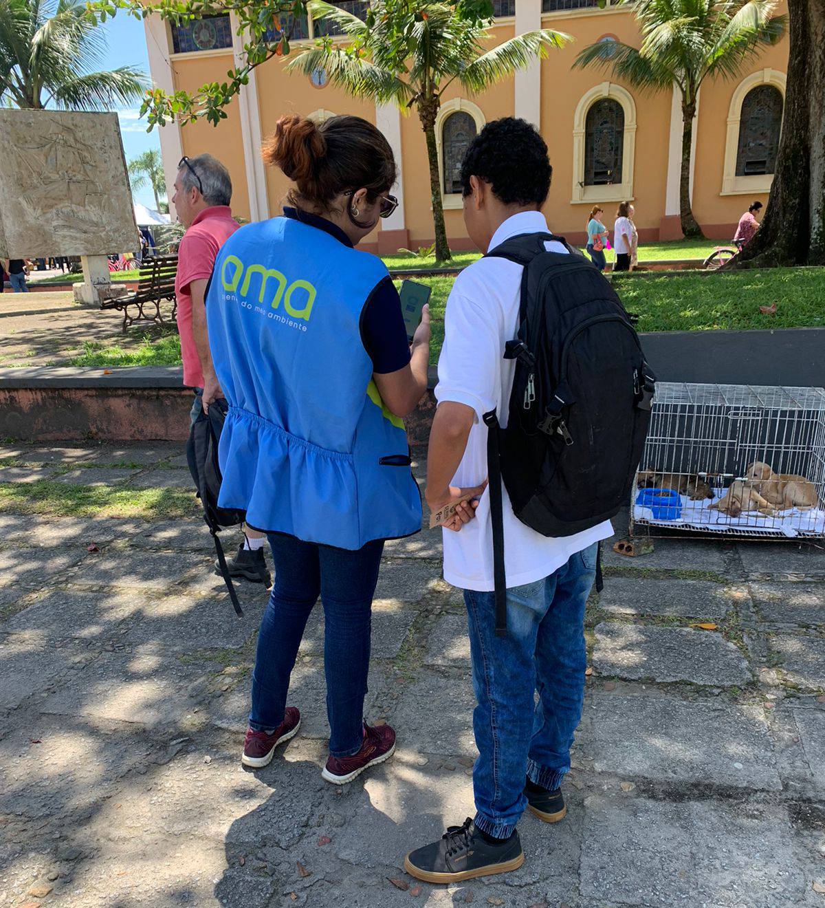 AMA Paranaguá realiza ação de educação ambiental na tradicional Festa do Rocio 